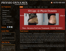 Tablet Screenshot of physiodynamix.com